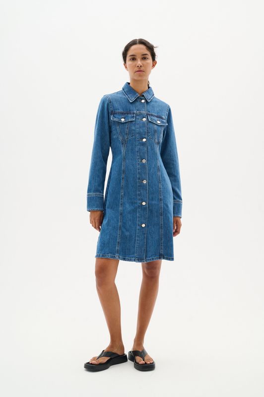 InWear - A-lijn Jurk - Blauw - Denim