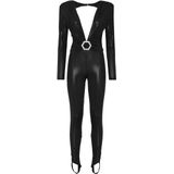 Philipp Plein, Dames, Jumpsuits & Playsuits, Zwart, Maat: XS Poliester,