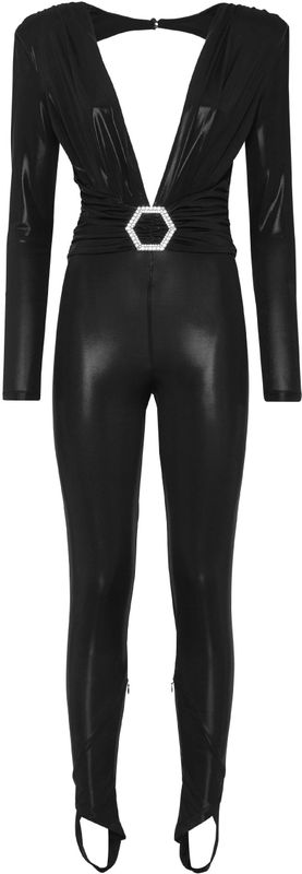 Philipp Plein, Dames, Jumpsuits & Playsuits, Zwart, Maat: XS Poliester,