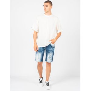 Xagon Man - Oversized T-Shirt - Beige - Heren - Linnen