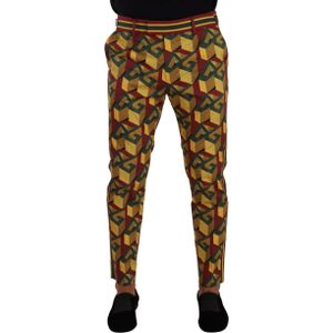 Dolce & Gabbana Mannen Multicolore Logo Mania Korte Tapered Broek
