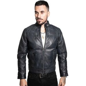 Heren - Moto - Leren Bikerjack - Taiwan