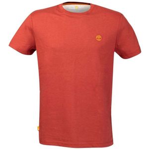 Men's Timberland Chest Logo T-Shirt in Red