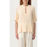 Semicouture, Dames, Blouses & Shirts, Beige, Maat: S
