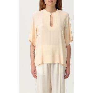 Semicouture, Dames, Blouses & Shirts, Beige, Maat: S