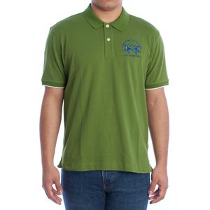 La Martina - Polo Shirt - Groen - Katoen - Korte Mouwen