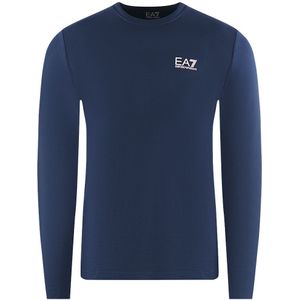 EA7 - Longsleeve T-shirt - Navy Blue - Large Back Logo