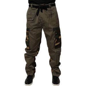 Dolce & Gabbana, Heren, Broeken, Groen, Maat: XS Katoen,