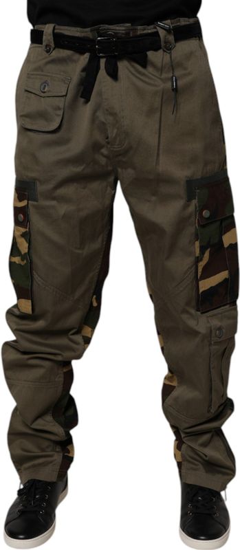 Dolce & Gabbana, Heren, Broeken, Groen, Maat: XS Katoen,