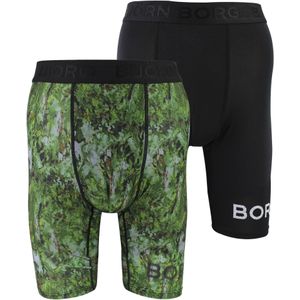 2-Pack Prestaties Vochtregulerende Boxers met Lange Pijp voor Mannen