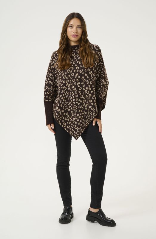 Poncho - KAmolly - Oversize Fit - Brown