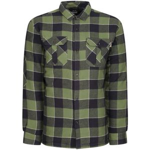 Regatta Heren Shelford geruit gewatteerd overhemd (Groen)