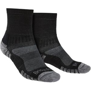 Bridgedale - Heren Hiking Lichtgewicht Merinowollen Sokken - Zwart / Zilver