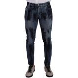 Dolce & Gabbana - Slim-fit Jeans - Blauw - Heren - Katoen
