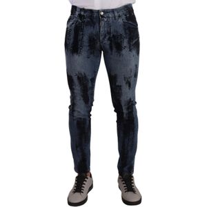 Dolce & Gabbana - Slim-fit Jeans - Blauw - Heren - Katoen