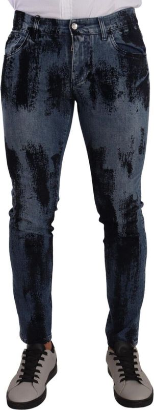 Dolce & Gabbana - Slim-fit Jeans - Blauw - Heren - Katoen