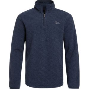 Weird Fish Heren Errill Textured Eco Friendly Quarter Zip Fleece Top (Marine)