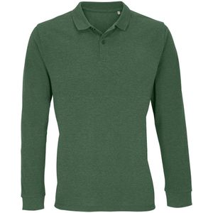 SOLS Unisex Adult Planet Piqué Poloshirt met lange mouwen (Fles groen)