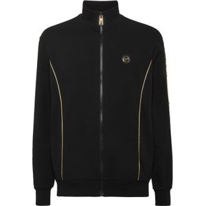 Plein Sport - Jogging Jacket - Zwart - Heren - Katoenmix