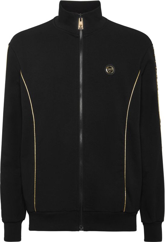 Plein Sport - Jogging Jacket - Zwart - Heren - Katoenmix