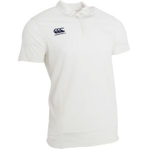 Canterbury Heren Korte mouw Cricket Shirt (Crème)