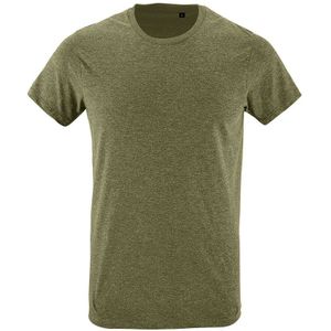 SOLS Heren Regent Slim Fit T-Shirt met korte mouwen (Heide Khaki)