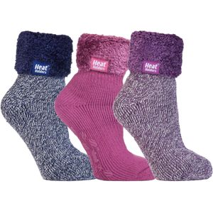Heat Holders - Set van 3 gevoerde antislipsokken voor dames - Pack 2