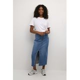 Rok - A-shape - Spijkerrok - Blauw - 75% Katoen, 13% Viscose, 10% Polyester, 2% Elastaan