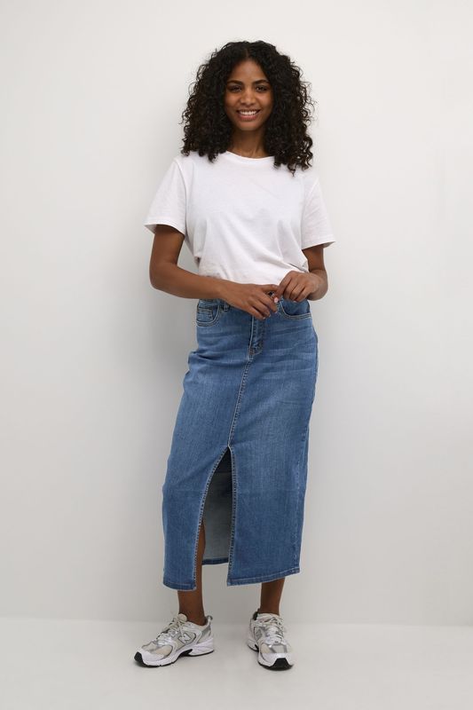 Rok - A-shape - Spijkerrok - Blauw - 75% Katoen, 13% Viscose, 10% Polyester, 2% Elastaan