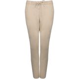 Gant - Linnen Joggingbroek - Beige - Taps Toelopende Pijp - Trekkoord in de Taille