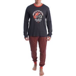 Katoenen herenpyjama met lange mouwen KLP4