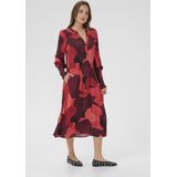 Jurk - CUdana - Midi-jurk - Rood - Relaxed fit