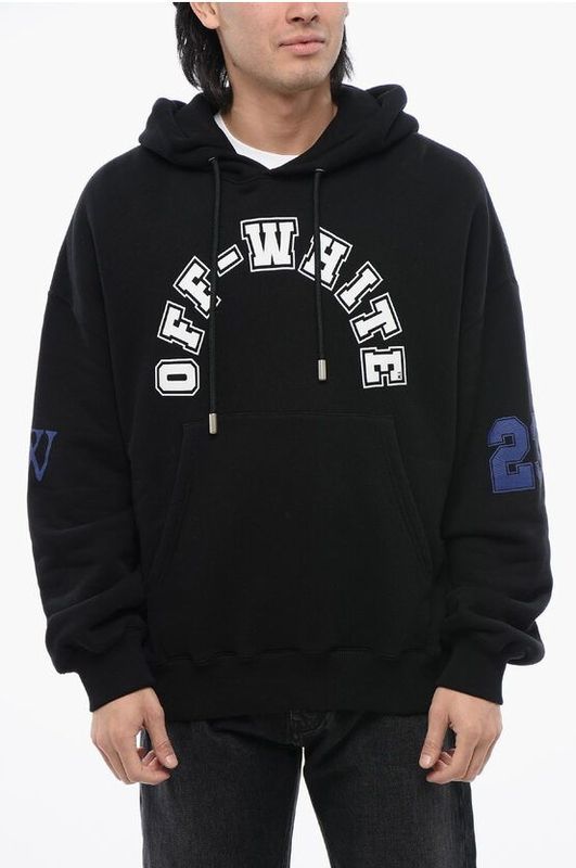 Off White - Oversized Sweatshirt - Zwart - Katoen