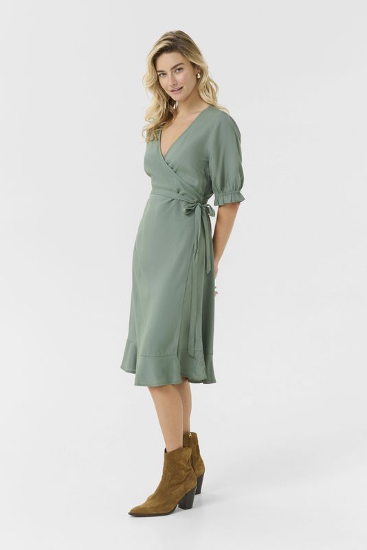 Jurk Feminine green