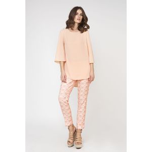 Conquista Fashion - Broek - Taps Toelopende Print - Duurzame Stretch Jersey