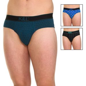 Pack-3 Slips Funny ademende stof KL3012 man