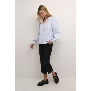 Kaffe - Kamaibritt Shirt - Blouse - Blauw - Lange Mouwen