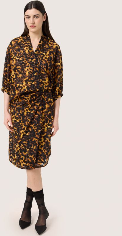 Soaked in Luxury - Gunvy Amily - Blouse - Luipaardmotief - 3/4 Mouwen