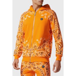 Philipp Plein - Jogging Trainingspak - Oranje - Hoodie/Broek Paisley Bandana