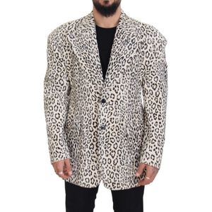 Luipaard Single Breasted Coat Blazer