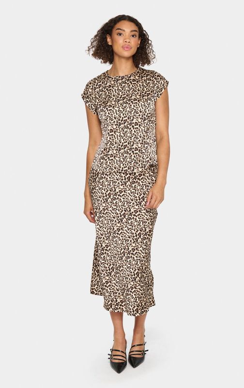 SAINT TROPEZ Blouse 'Zovi'  bruin / zwart