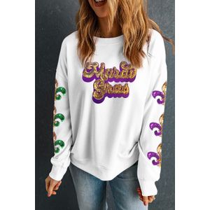Mardi Gras Pailletten Sweatshirt
