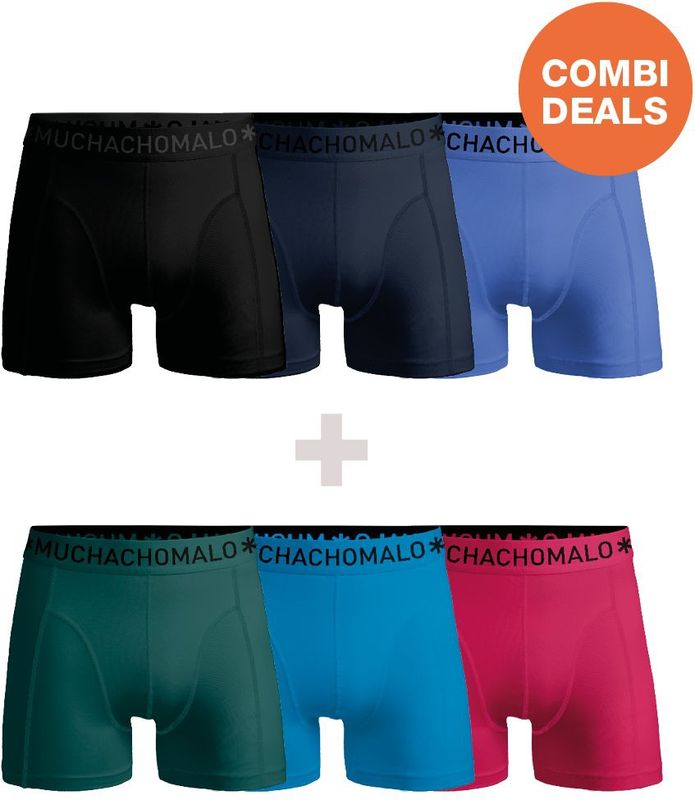 Muchachomalo Heren Boxershorts - 3+3 Pack - Mannen Onderbroeken