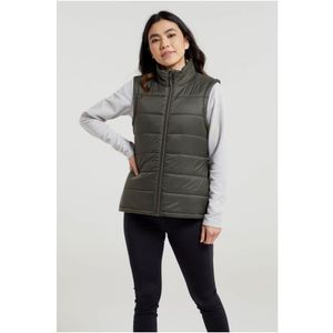 Mountain Warehouse Dames/Dames Essentials Gewatteerd Gilet (Kaki Groen) - Maat 36