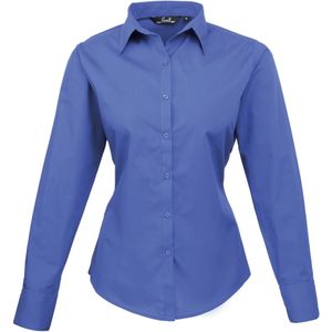 Premier Dames/Dames Popeline Blouse met Lange Mouwen (Koninklijk)