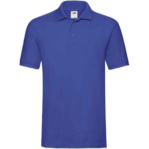 Fruit of the Loom Heren Premium Katoenen Piqué Poloshirt (Koningsblauw)
