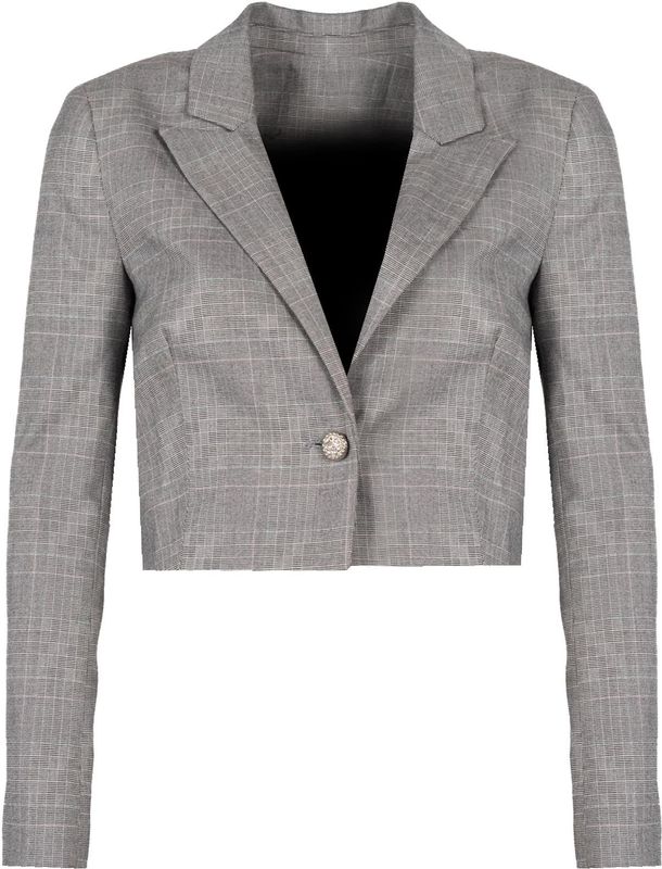 Pinko - Short Cut - Blazer - Grijs - Polyester Viscose Elastane