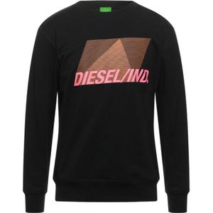 Zwarte Sweater Met Merklogo Van Diesel Pyramid - Maat L