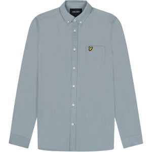 Lyle & Scott Heren Lichtgewicht Normaal Overhemd (Blauw)