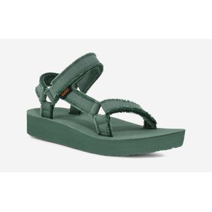 Teva Midform Universal Canvas Dames Groene Sandalen